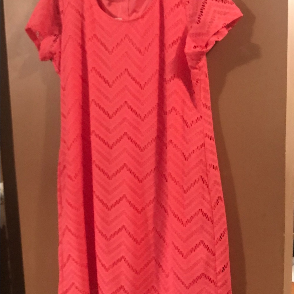 SOLD! Brand New Tiana B. Peach laced mini dress